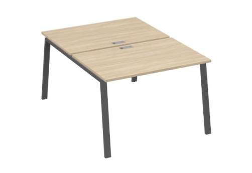 Рабочая станция 2х120 Мира Трио, цвет дуб скандинавский + антрацит