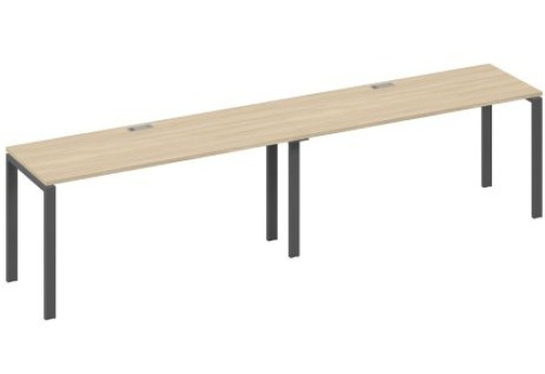 Рабочая станция (2х160) Мира Нумо, цвет дуб скандинавский + антрацит