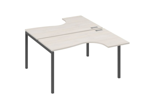Рабочая станция эргономичная 2х140 Классика Мира Лофт, цвет дуб шамони + антрацит