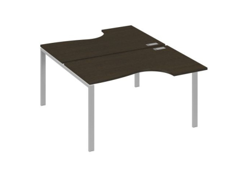 Рабочая станция эргономичная (2х140) Мира Нумо, цвет венге + серый