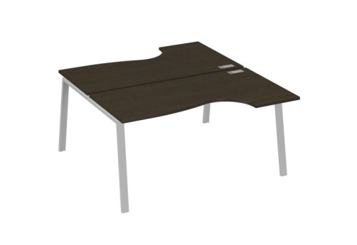Станция рабочая эргономичная 2х160 Мира Трио, цвет венге + серый