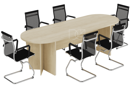 Стол для переговоров, цвет клен