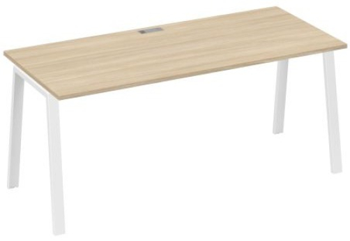 Стол письменный Мира Трио, цвет дуб скандинавский + белый