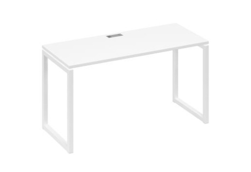 Стол письменный Мира Одри, цвет белый премиум + белый