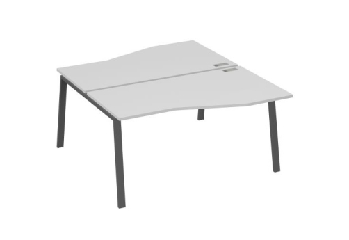 Станция рабочая эргономичная 2х160 Мира Трио, цвет серый + антрацит