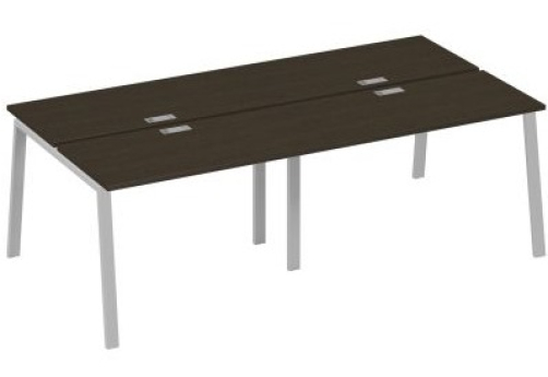 Рабочая станция 4х120 Мира Трио, цвет венге + серый