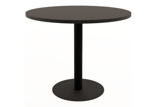 Стол обеденный круглый Мальта, цвет графит