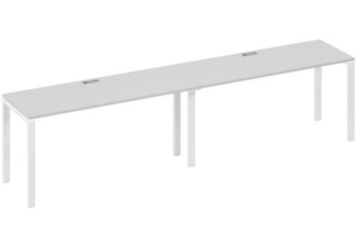 Рабочая станция (2х160) Мира Нумо, цвет серый + белый