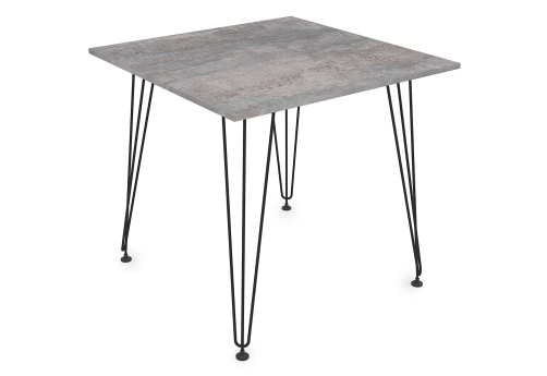 Стол обеденный квадратный Мальта, цвет базальт