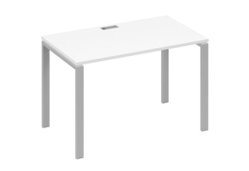 Стол письменный Мира Нумо, цвет белый премиум + серый