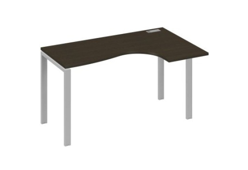 Стол эргономичный правый Мира Нумо, цвет венге + серый