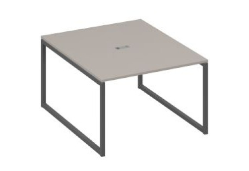 Стол для переговоров прямоугольный Мира Одри, цвет мокко премиум + антрацит