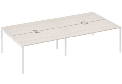 Рабочая станция 4х160 Мира Лофт, цвет дуб шамони + белый