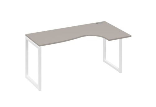 Стол эргономичный правый Мира Одри, цвет мокко премиум + белый