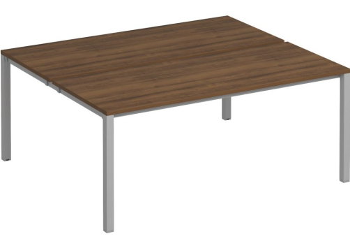 Рабочая станция (2х180) Прайм Металл 50, цвет орех + серый