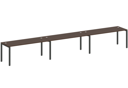 Стол на 3 рабочих места, цвет венге