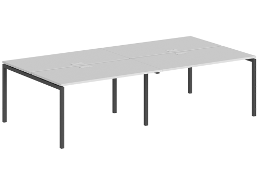 Рабочая станция Индиго Форт, цвет белый + антрацит