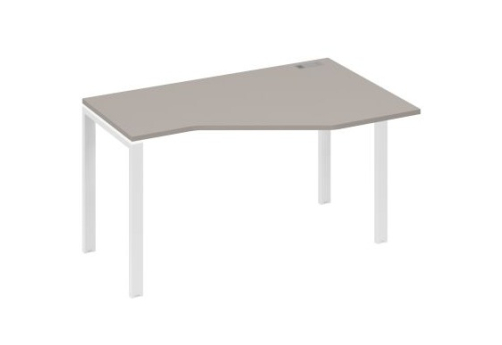 Стол эргономичный правый Мира Нумо, цвет мокко премиум + белый