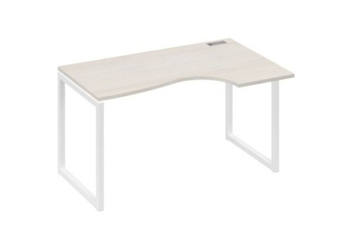 Стол эргономичный правый Мира Одри, цвет дуб шамони + белый