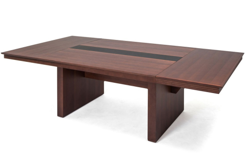 Стол для переговоров Элвис, цвет орех Италия + черный