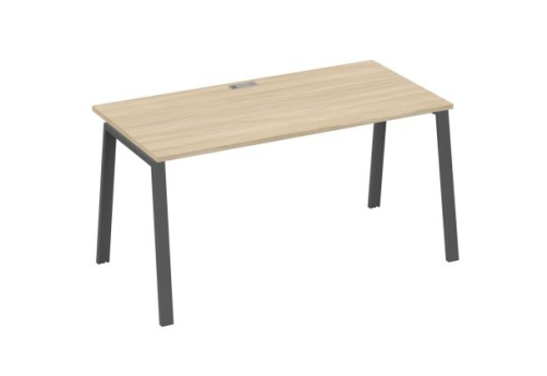 Стол письменный Мира Трио, цвет дуб скандинавский + антрацит