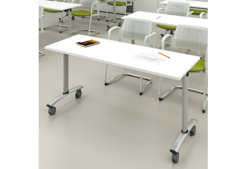 Стол мобильный складной Тиберио Конференц, цвет белый