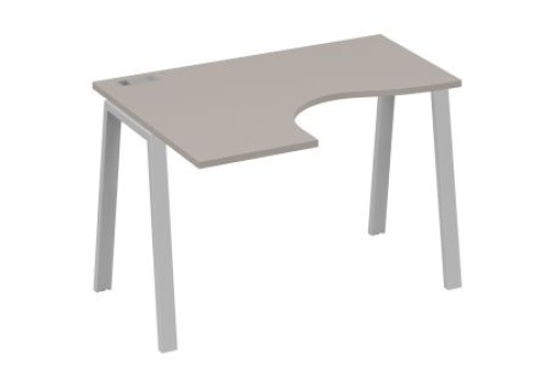 Стол эргономичный левый Мира Трио, цвет мокко премиум + серый