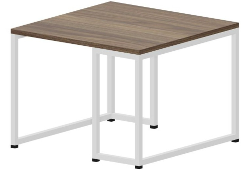 Стол журнальный Мейлон, цвет орех + белый