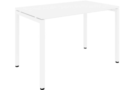 Стол рабочий Брента, цвет белый + белый