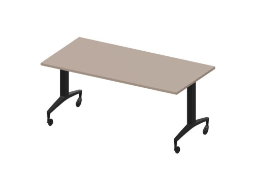 Стол мобильный складной Смит Конференц, цвет тортора + черный