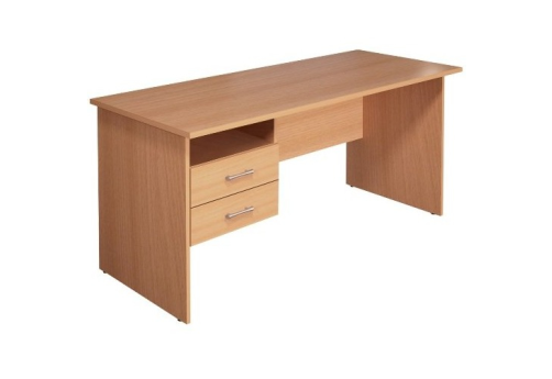 Стол рабочий с тумбой, цвет бук