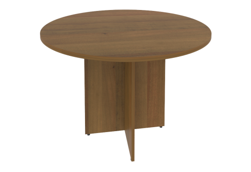Стол для переговоров круглый, цвет орех