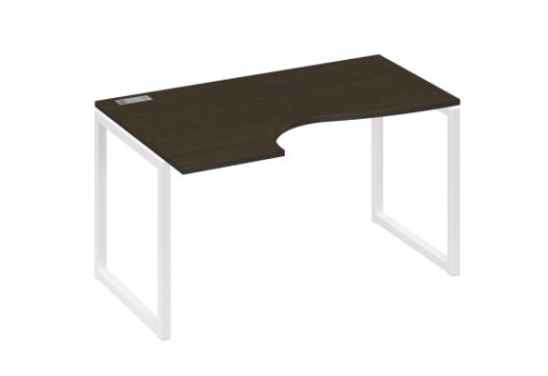 Стол эргономичный левый Мира Одри, цвет венге + белый