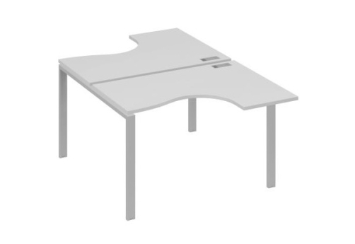 Рабочая станция эргономичная (2х120) Мира Нумо, цвет серый + серый