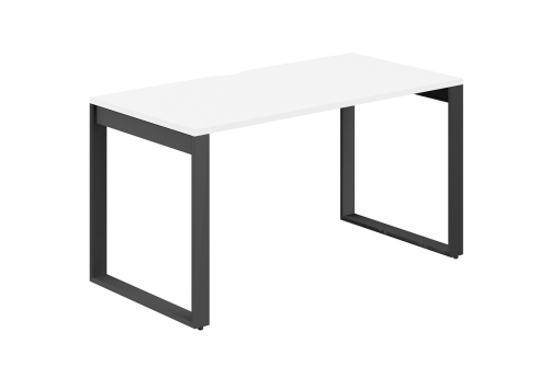 Стол рабочий с вырезом Фламинго, цвет белый + антрацит