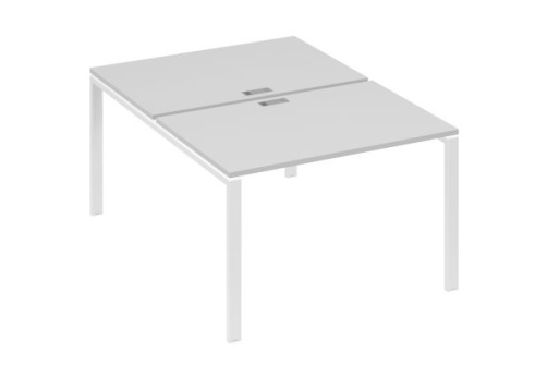 Рабочая станция (2х120) Мира Нумо, цвет серый + белый