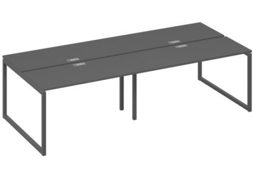 Рабочая станция (4х140) Мира Одри, цвет антрацит премиум + антрацит