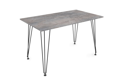 Стол обеденный прямоугольный Мальта, цвет базальт