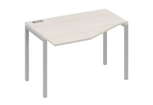 Стол эргономичный левый Техно Мира Лофт, цвет дуб шамони + серый