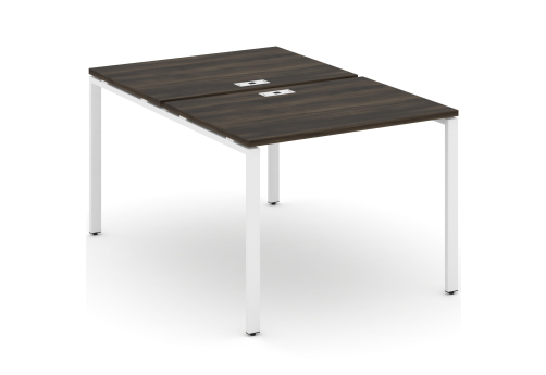 Рабочая станция на 2 места Динен, цвет дуб мали-белый