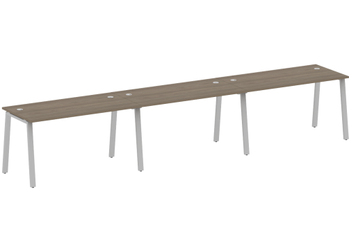 Стол на 3 рабочих места, цвет вяз