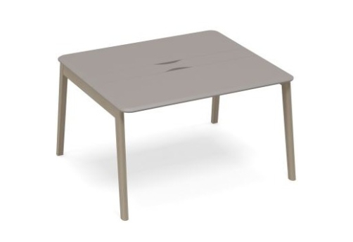 Стол для переговоров с кабель-каналом Види Вуд, цвет мокко