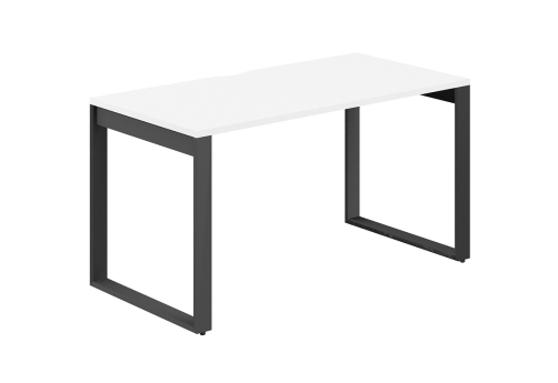 Стол рабочий с вырезом Фламинго, цвет белый + антрацит