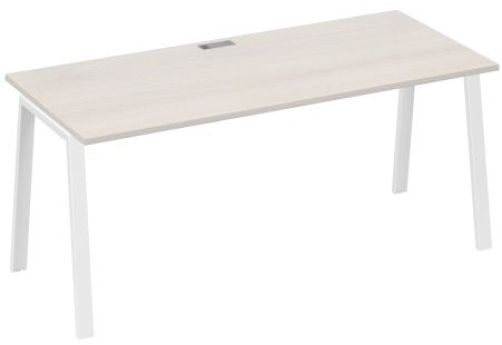 Стол письменный Мира Трио, цвет дуб шамони + белый