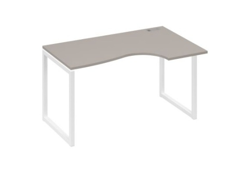 Стол эргономичный правый Мира Одри, цвет мокко премиум + белый