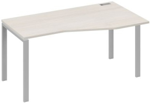 Стол эргономичный правый Мира Нумо, цвет дуб шамони + серый