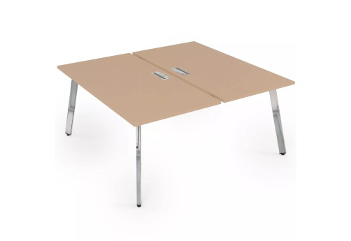 Стол на 2 рабочих места, цвет мокко