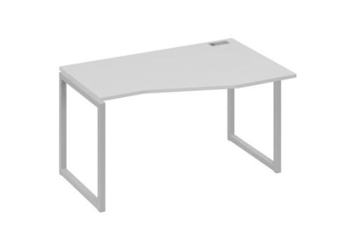 Стол эргономичный правый Мира Одри, цвет серый + серый