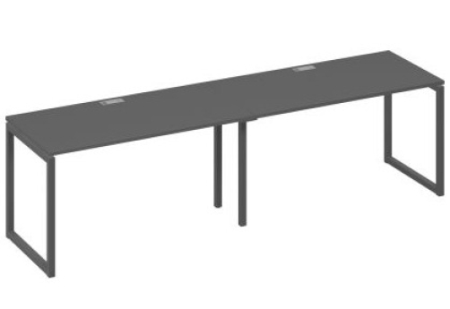 Рабочая станция (2х140) Мира Одри, цвет антрацит премиум + антрацит