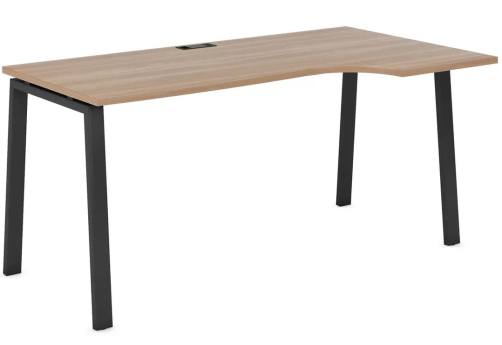 Стол эргономичный правый с А-образными опорами Франклин Персонал, цвет дуб